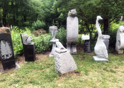 Bill Boone Granite Garden Sculptures