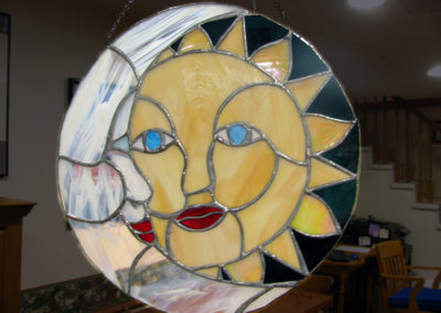 Sun and Moon Stained Glass