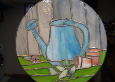 Watering Can Stained Glass