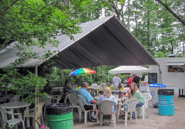 Food Tent at Lilyfest